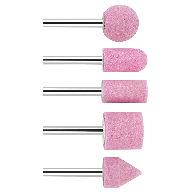 Bosch Professional 5-Piece Grinding Stone Set with 6mm Shank and Grit 60