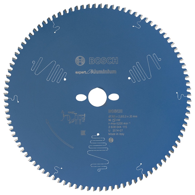 Bosch Professional Circular Saw Blade Expert for Aluminium – 305 x 30 x 2.8mm, 96 Teeth