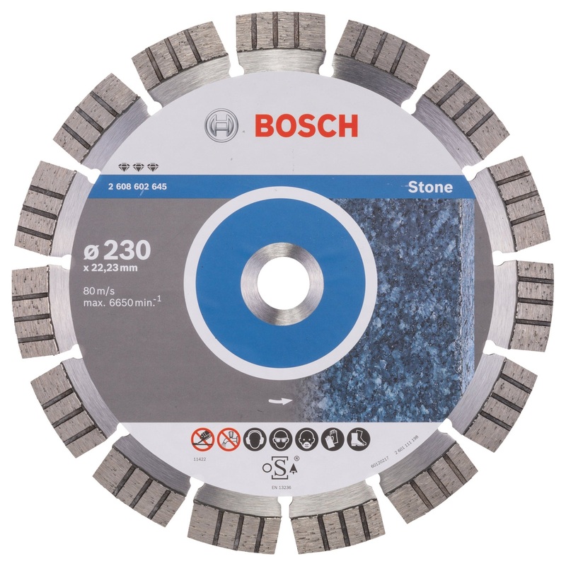 Bosch Professional Diamond Cutting Disc – Best for Stone – 230mm x 22.23mm x 2.4mm x 15mm