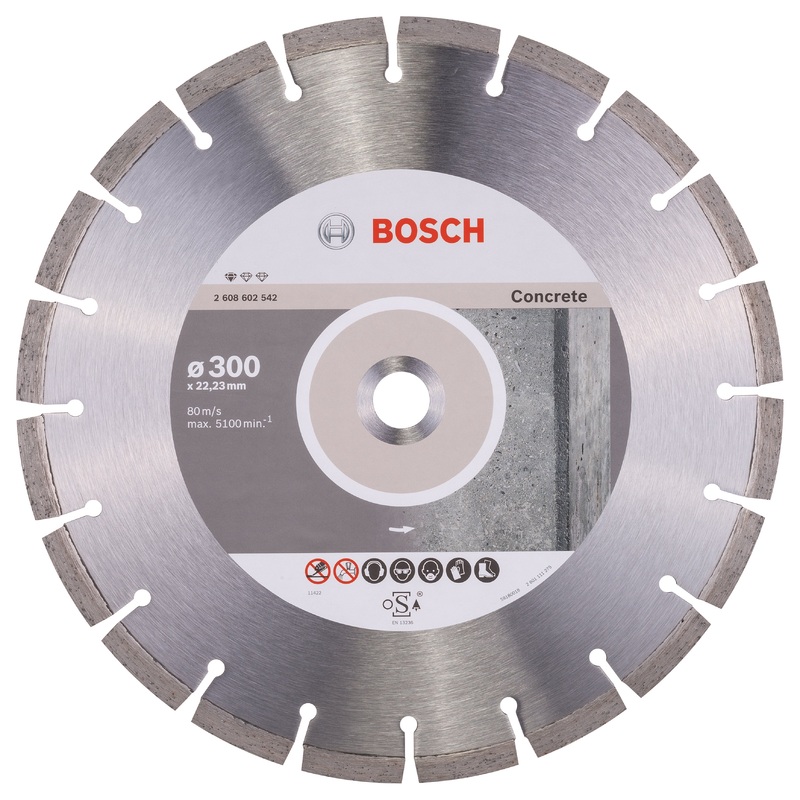 Bosch Professional Diamond Cutting Disc for Concrete – 300 x 22.23 x 3.1 x 10 mm