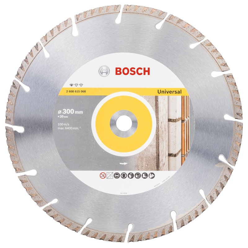Bosch Professional Diamond Cutting Disc – Universal Standard, 300x20x3.3x10mm