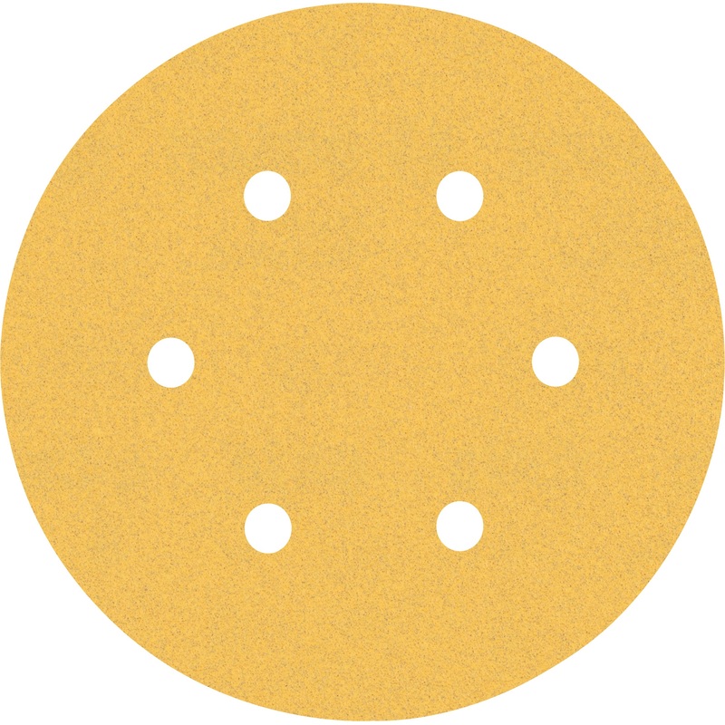 Bosch Professional Expert C470 Sandpaper – 150mm, 6 Holes, G 120 for Random Orbital Sanders