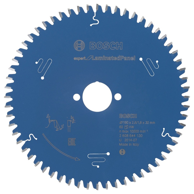 Bosch Professional Expert Circular Saw Blade for Laminated Panel – 190 x 30 x 2.6 mm, 60 Teeth