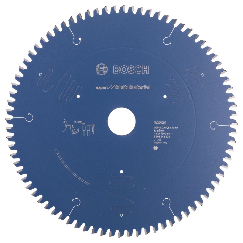 Bosch Professional Expert Multi Material Circular Saw Blade – 254 x 30 x 2.4 mm, 80 Teeth