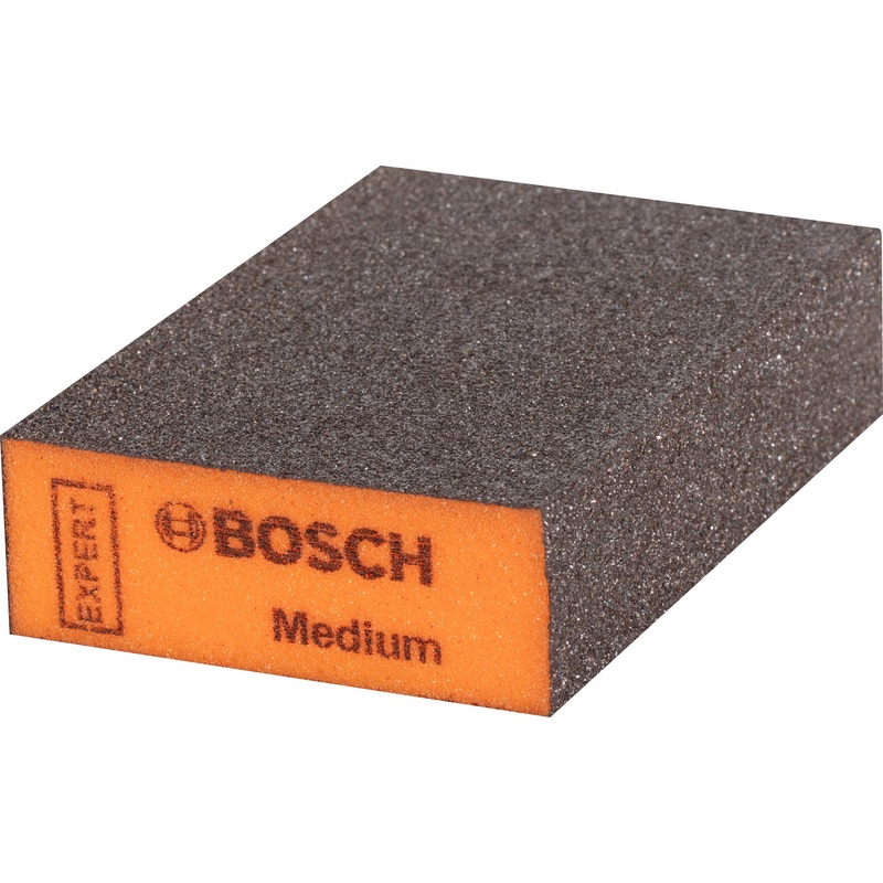 Bosch Professional Expert Standard S471 Foam Sanding Block – Medium, 97 x 69 x 26 mm