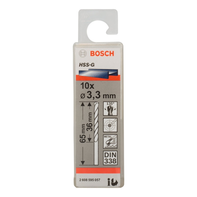 Bosch Professional HSS-G DIN338 3.3 x 36 x 65mm