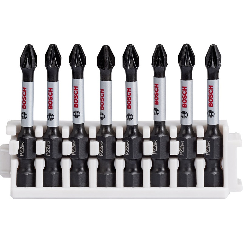 Bosch Professional Impact Power Bit Insert Pack 50mm, 8xPZ2 Pick & Clic