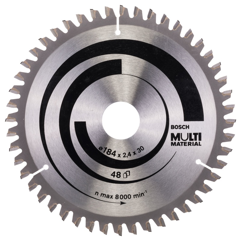Bosch Professional Multi Material Circular Saw Blade – 184mm x 30mm x 2.4mm, 48 Teeth