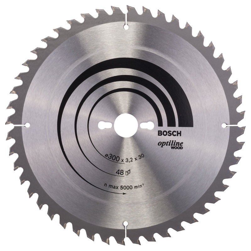 Bosch Professional Optiline Wood Circular Saw Blade – 300mm x 30mm x 3.2mm, 48 Teeth