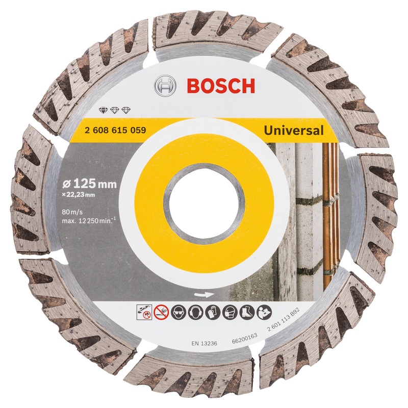 Bosch Professional Diamond Cutting Disc – Universal Standard, 125×22.23x2x10