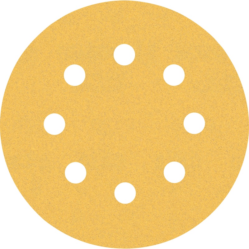 Bosch Professional Expert C470 Sandpaper – 125mm, 8 Holes, G 60/120/240 for Random Orbital Sanders