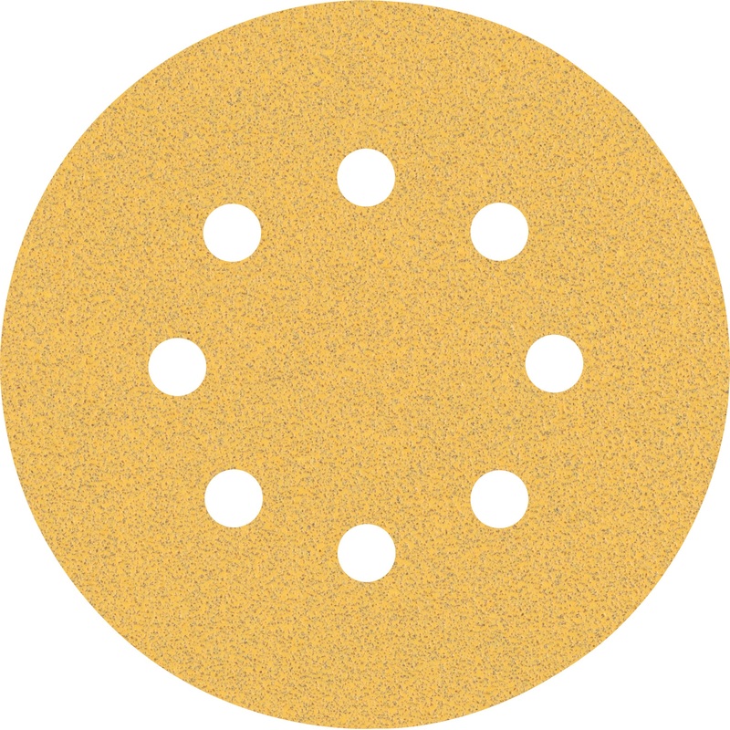Bosch Professional Expert C470 Sandpaper – 125mm, 8 Holes, G 80  for Random Orbital Sanders