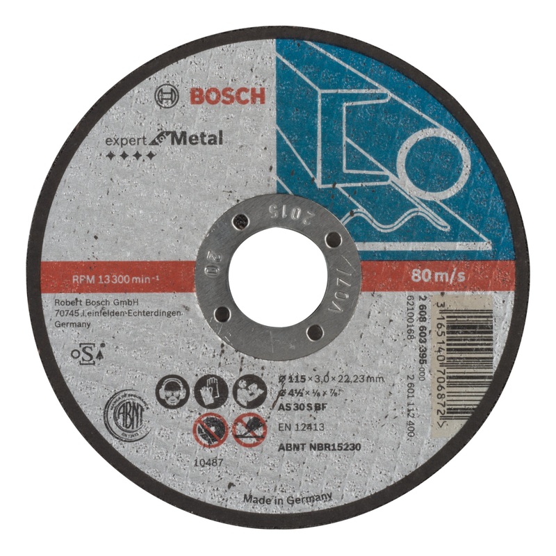 Bosch Professional Expert AS 30 S BF Metal Straight Cutting Disc – 115mm x 3.0mm