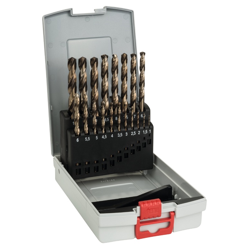 Bosch Professional ProBox Metal Drill Bit Set HSS-Co, DIN 338 (Cobalt Alloy), 1-10mm, 19-Piece