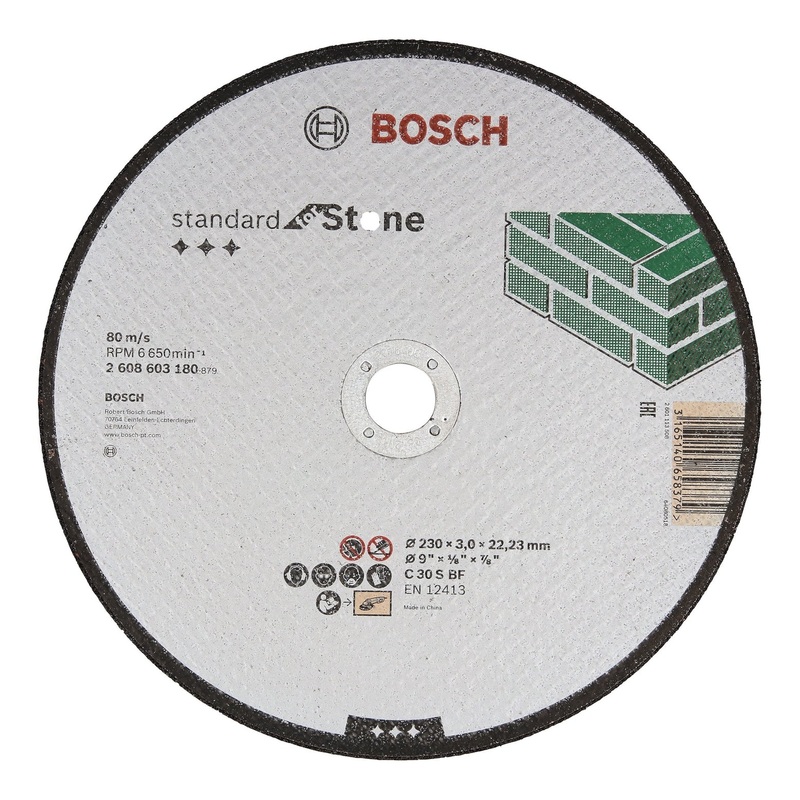 Bosch Professional Stone Straight Cutting Disc C 30 S BF – 230mm x 22.23mm x 3.0mm