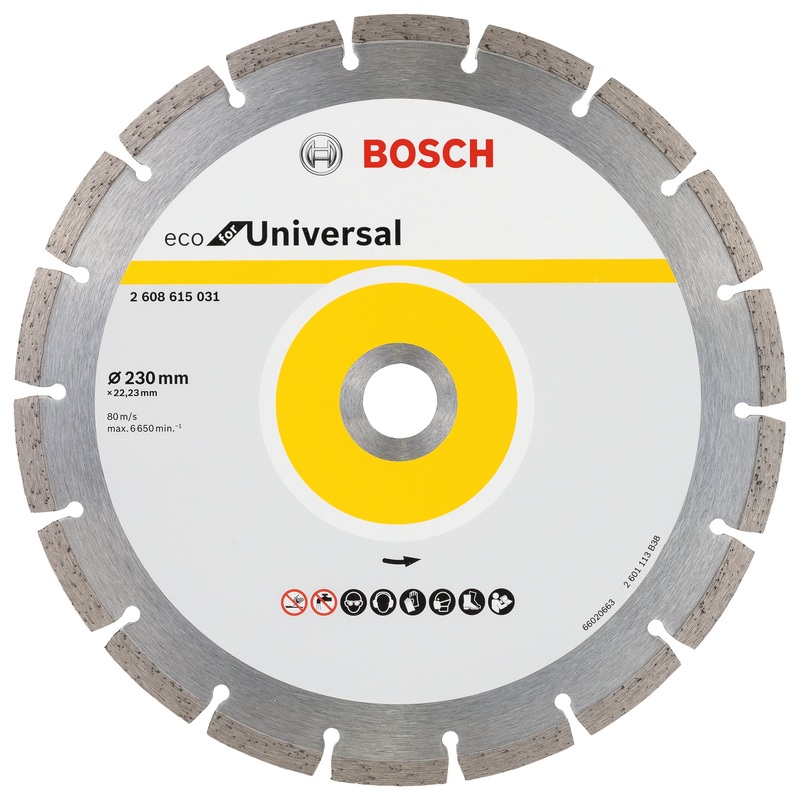 Bosch Professional Diamond Cutting Disc ECO – Universal, 230×22.23×2.6×7