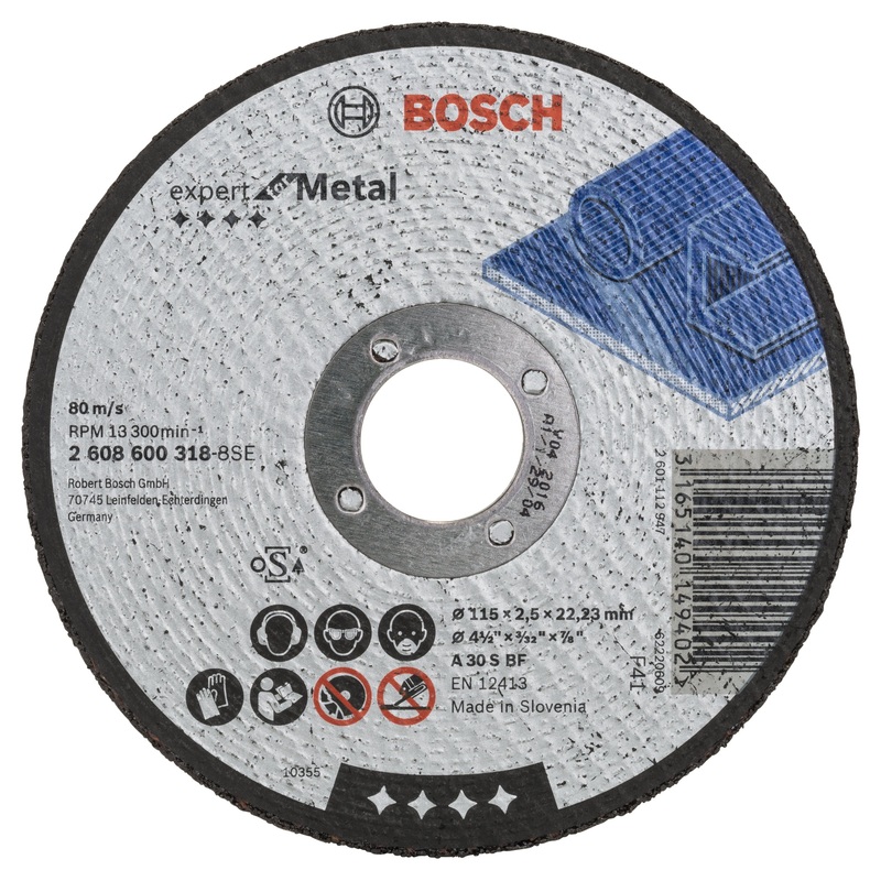 Bosch Professional Expert Metal Straight Cutting Disc A 30 S BF – 115mm x 2.5mm