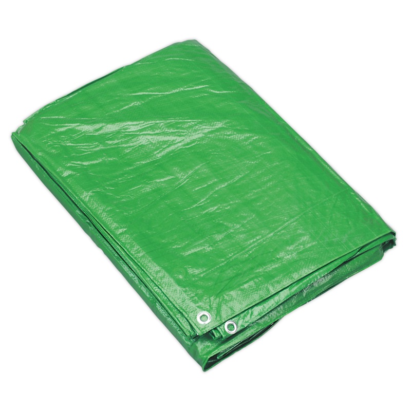 Sealey Tarpaulin 2.44 x 3.05m Green