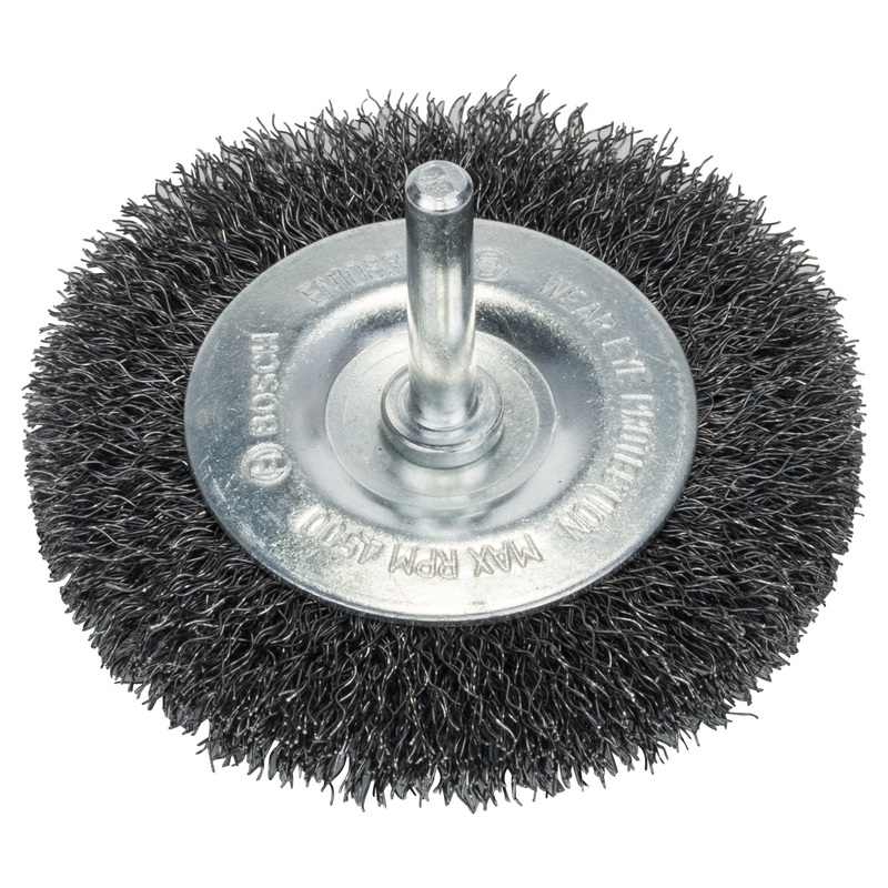 Bosch Professional Crimped Wire Wheel – Steel, 75×0.2mm, 75mm Diameter, 10mm Arbor Size
