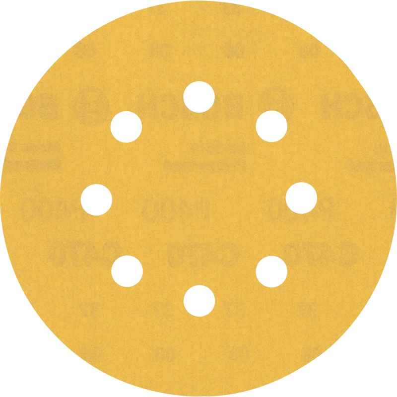 Bosch Professional Expert C470 Sandpaper – 125mm, 8 Holes, G 400  for Random Orbital Sanders