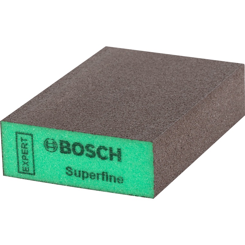 Bosch Professional Expert Standard S471 Foam Sanding Block – Super Fine, 97 x 69 x 26 mm