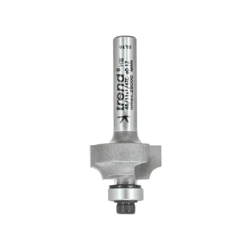 Trend 46/118 x 1/4 TCT Bearing Guided Ovolo & Round Over 3mm Radius
