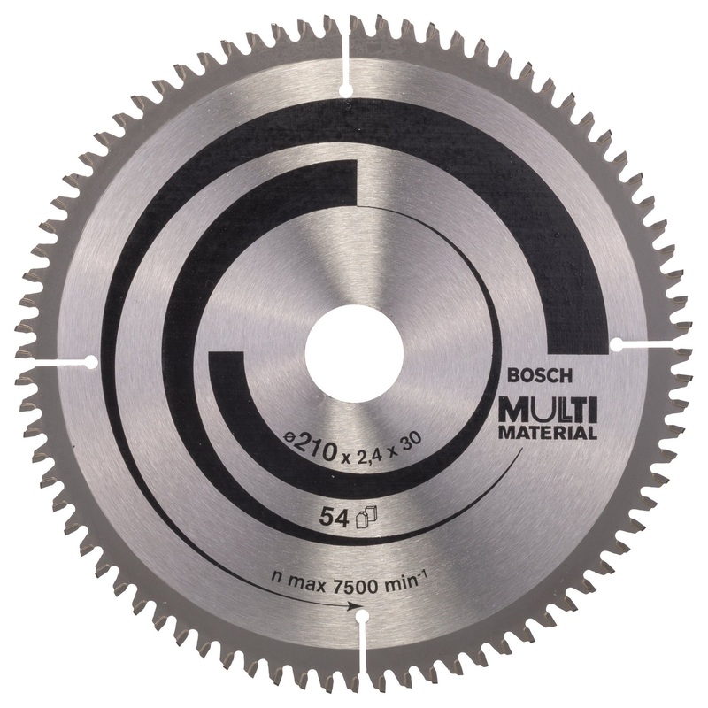 Bosch Professional Multi Material Circular Saw Blade – 210mm x 30mm x 2.5mm, 80 Teeth