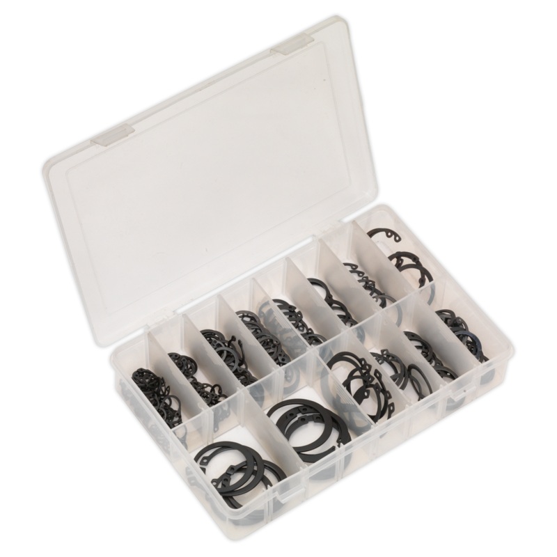 Sealey Circlip Assortment 200pc Internal & External Metric