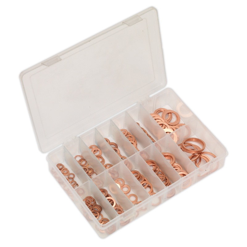Sealey Copper Sealing Washer Assortment 250pc – Metric
