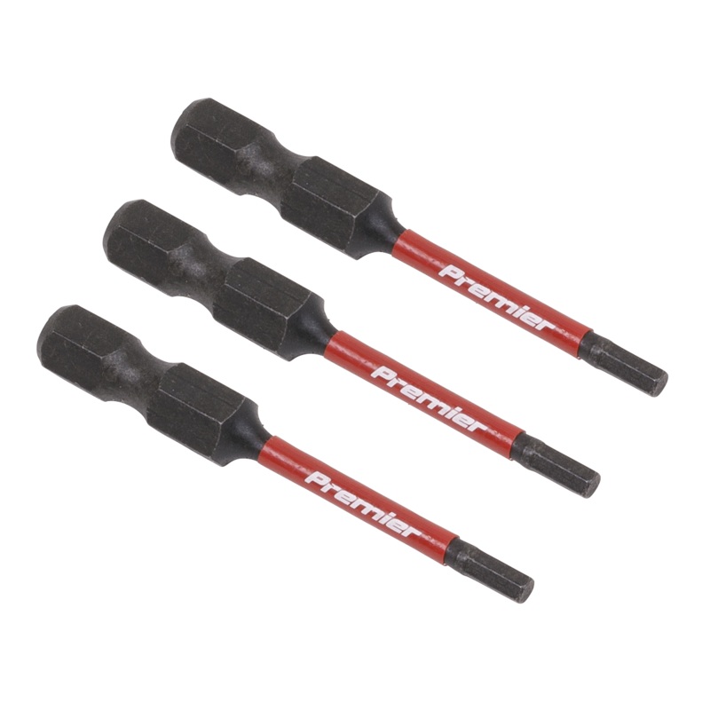 Sealey Hex 2.5mm Impact Power Tool Bits 50mm – 3pc