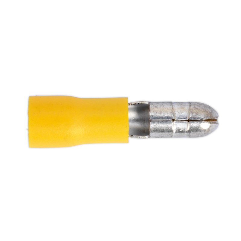 Sealey Bullet Terminal 5mm Yellow Pack of 100