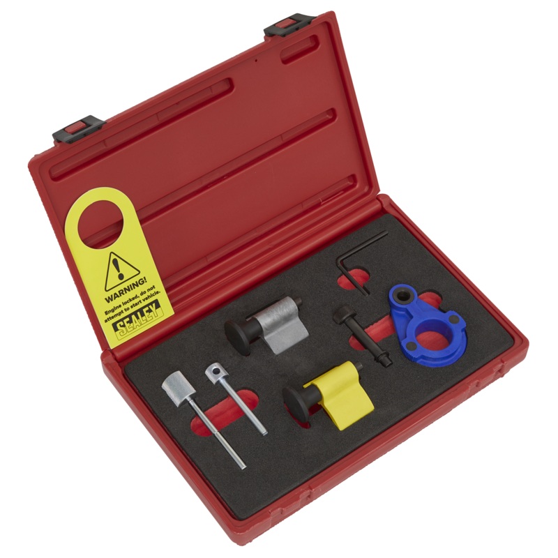 Sealey Diesel Engine Timing Tool Kit 1.2D/1.4D/1.6D/2.0D – for VAG, Ford & Mitsubishi – Belt Drive
