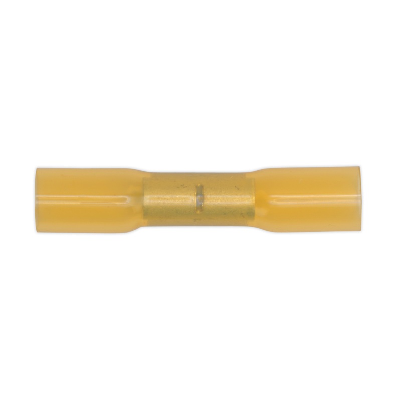 Sealey Heat Shrink Butt Connector Terminal 6.8mm Yellow Pack of 50
