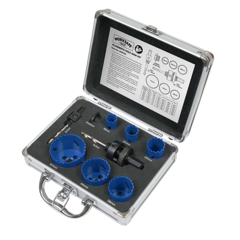 Sealey Hole Saw Kit 9pc – Plumbers