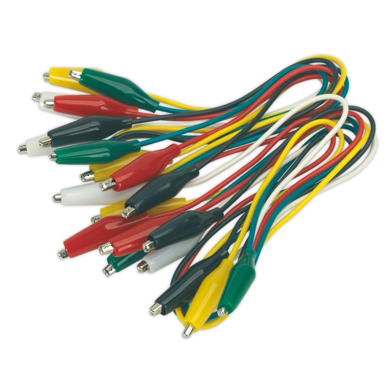 Sealey Jumper Test Lead Set 5 Pairs – 450mm