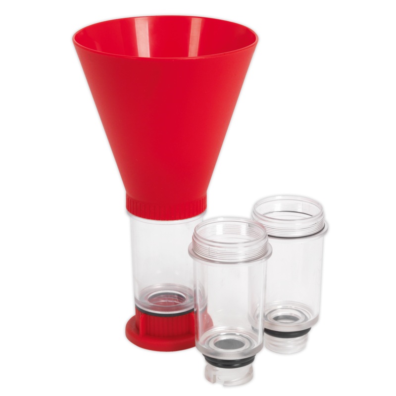 Sealey Engine Oil Funnel 4pc – BMW, Fiat, Ford, Mazda, Mercedes, Toyota/Lexus, VAG