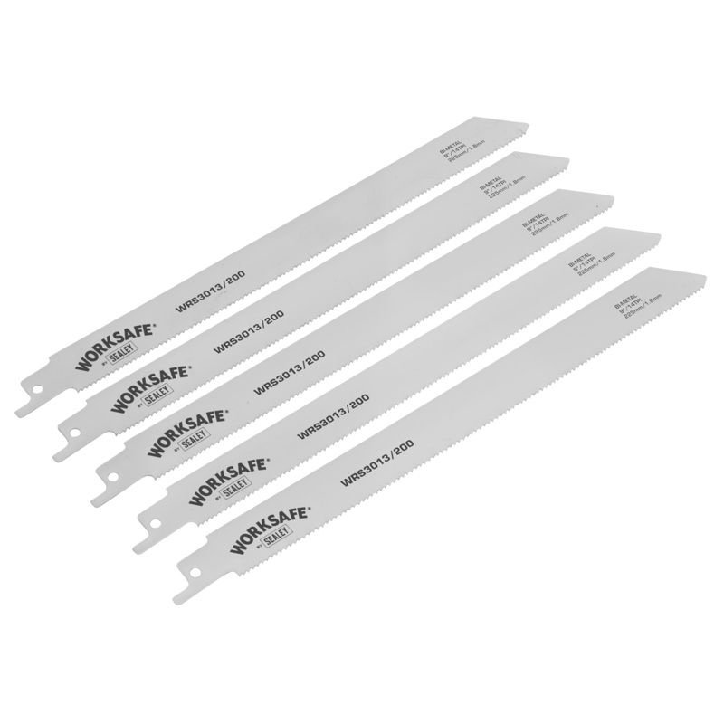 Sealey Reciprocating Saw Blade 225mm 14tpi – Pack of 5