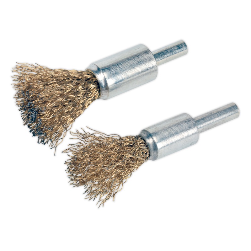 Sealey Decarbonising Brush Set 2pc