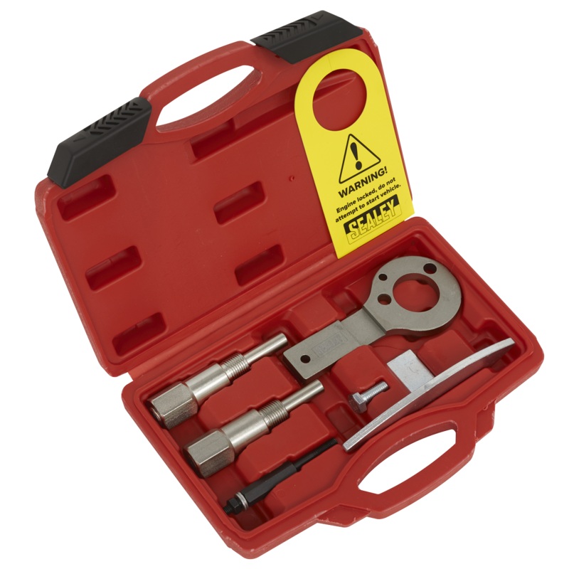Sealey Diesel Engine Timing Tool Kit – for Alfa Romeo, Fiat, Lancia – 1.6D/1.9D/2.0D/2.4D – Belt Drive