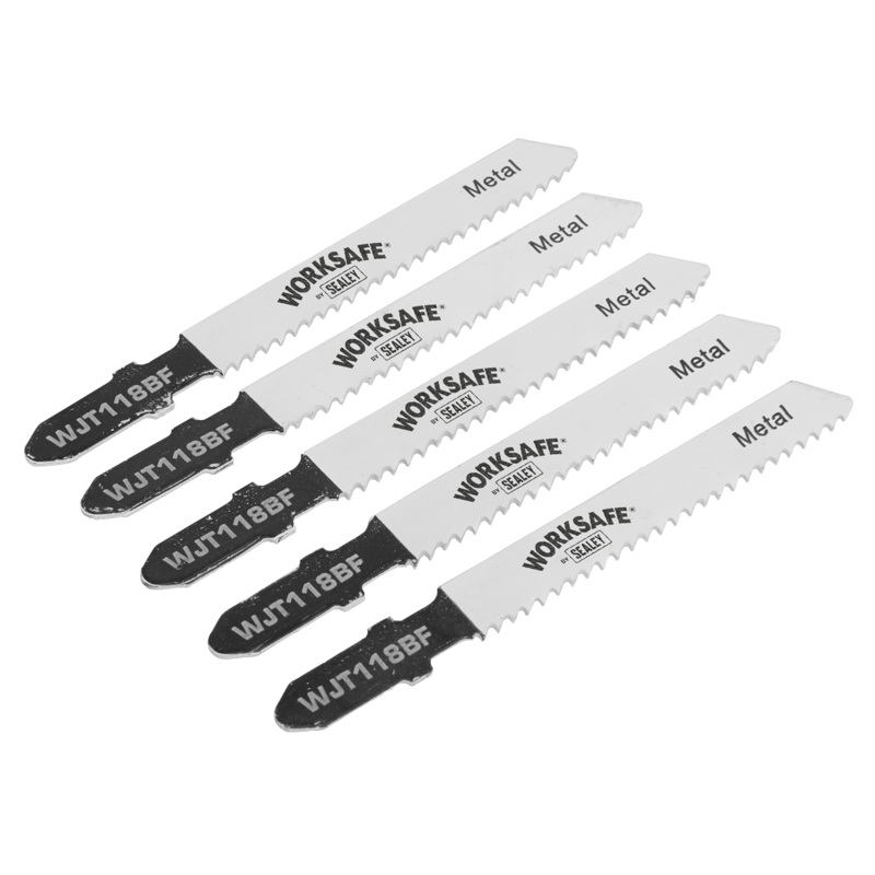 Sealey Jigsaw Blade Metal 55mm 12tpi – Pack of 5 WJT118BF