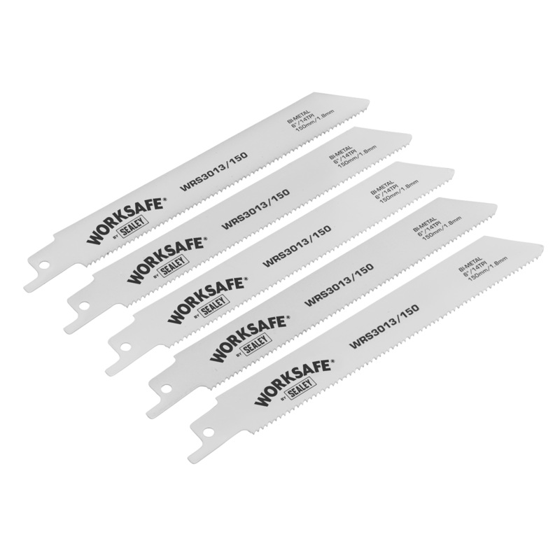 Sealey Reciprocating Saw Blade 150mm 14tpi – Pack of 5