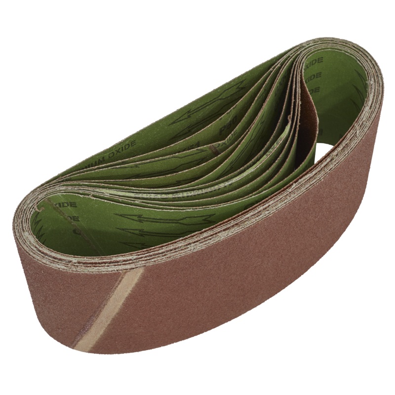 Sealey Sanding Belt 100 x 610mm 80Grit – Pack of 10
