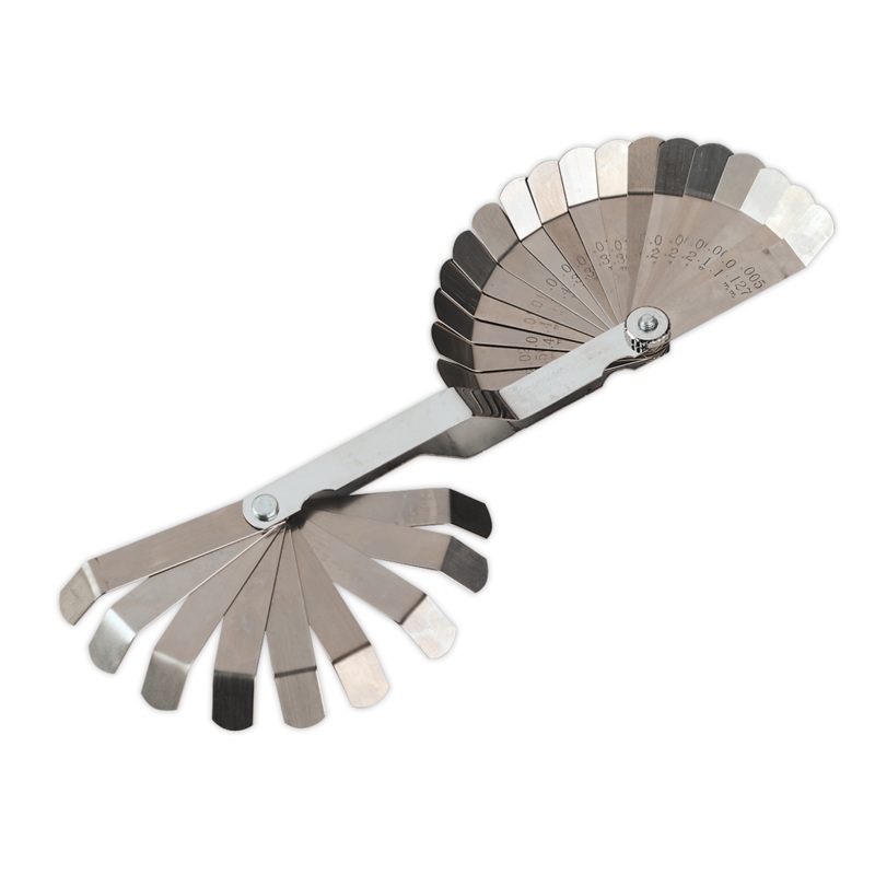 Sealey Feeler Gauge 26 Blade Offset – Dual Marked VS515