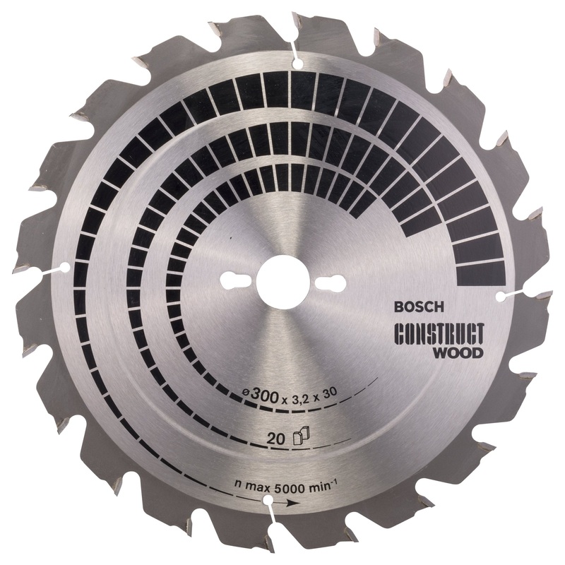 Bosch Professional Construct Wood Circular Saw Blade – 300 x 30 x 3.2mm (20)