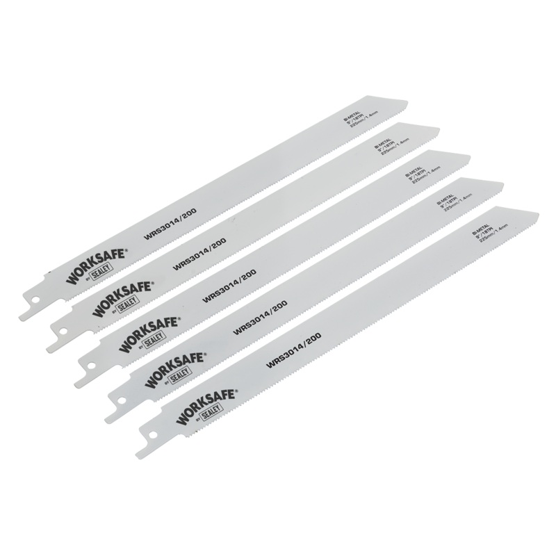 Sealey Reciprocating Saw Blade Metal 225mm 18tpi – Pack of 5