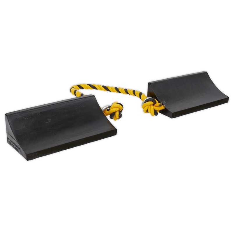 Sealey Rubber Wheel Chocks Heavy-Duty – Pair