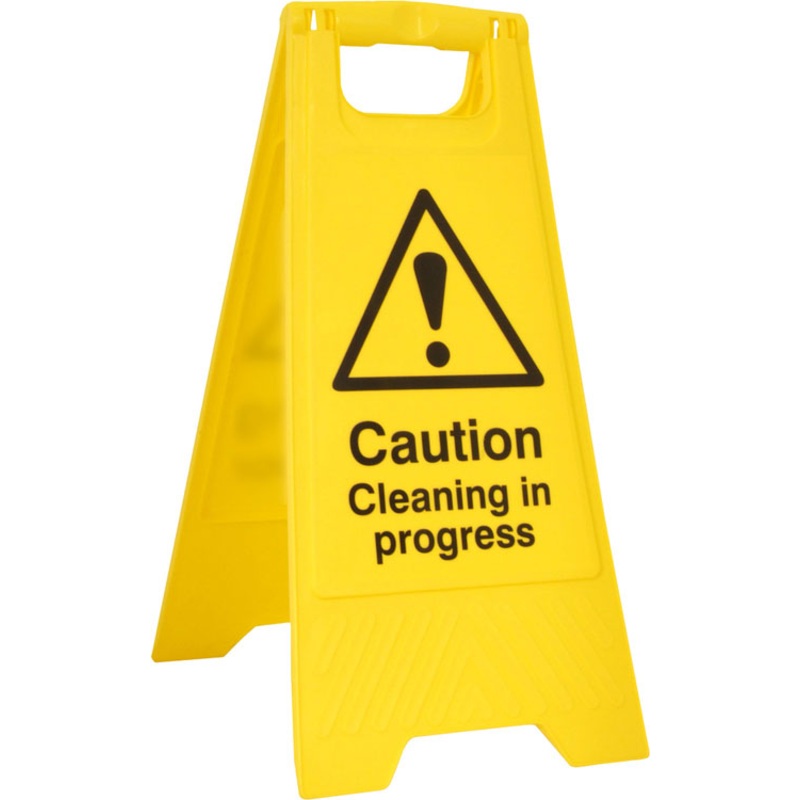 Bsafe Cleaning In Progress A Board Yellow