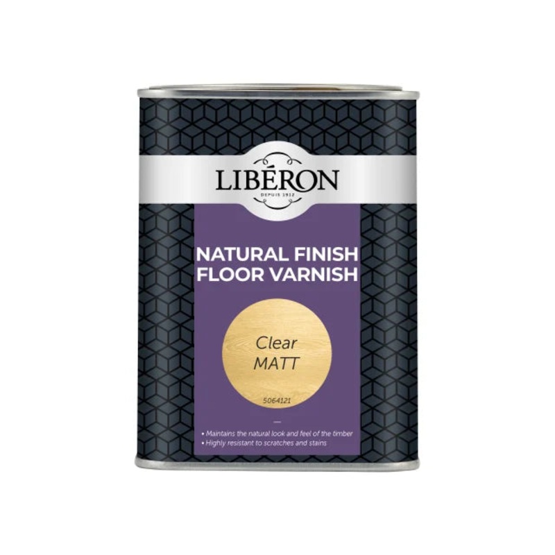 Liberon Natural Finish Floor Varnish Clear Matt 1 litre