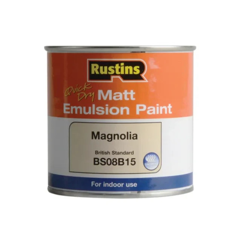 Rustins Quick Dry Matt Emulsion Paint Magnolia 250ml