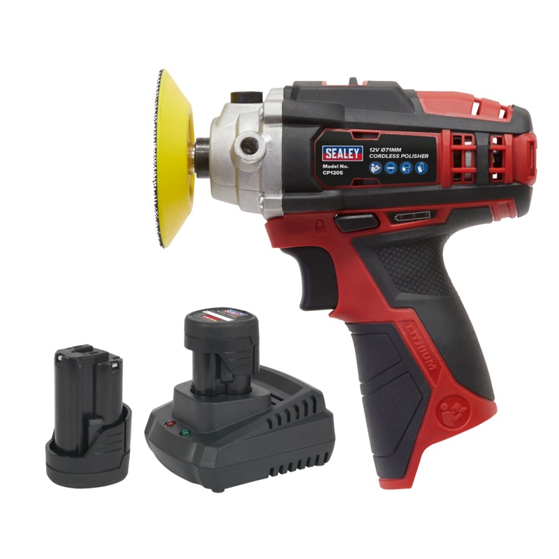 Sealey Cordless Polisher Kit 71mm 12V SV12 Series – 2 Batteries